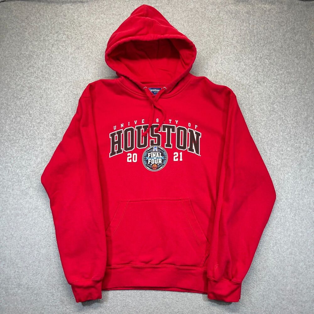 University of Houston Cougars Hoodie Men’s XL Red Final Four 2021 Graphic